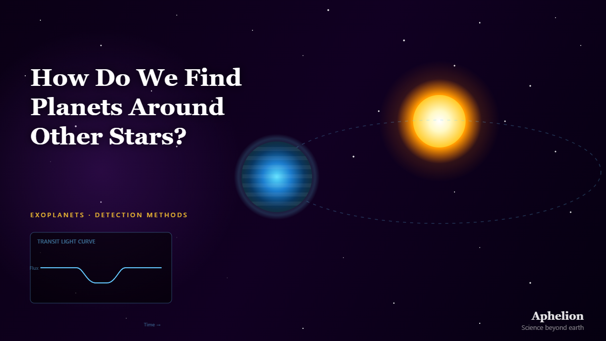 Exoplanet detection illustration